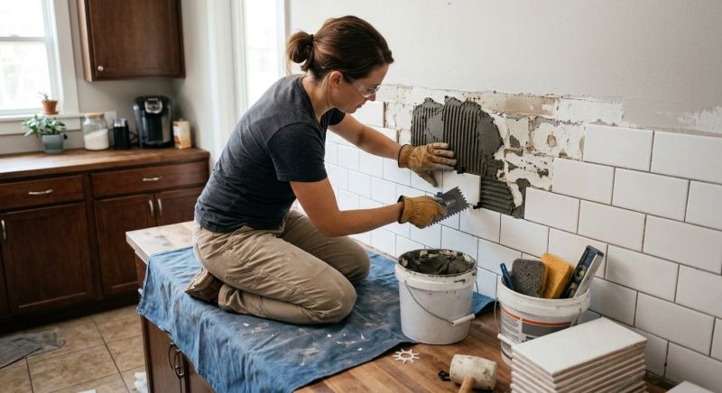 Kitchen Tile Replacement